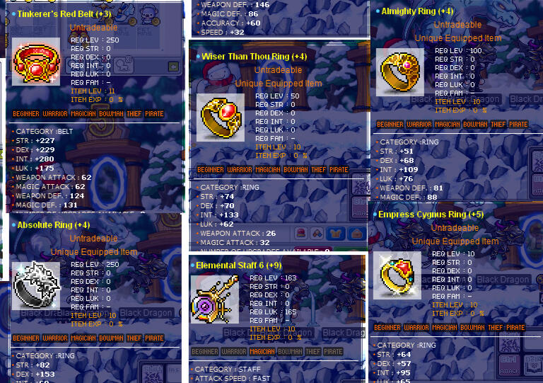 MapleStory Equipment Simulator